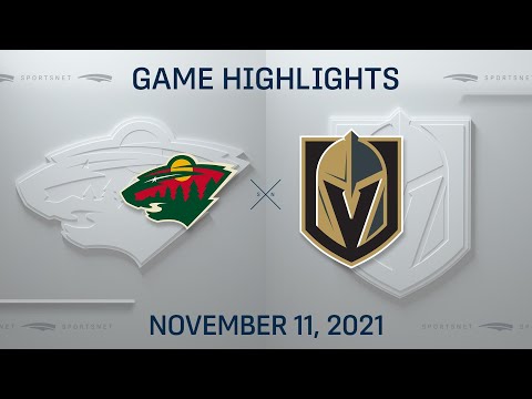 NHL Highlights | Wild vs. Golden Knights - Nov 11, 2021