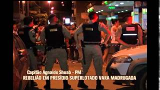 Tiros e bombas em rebelião de detentos em presídio de Manhuaçu