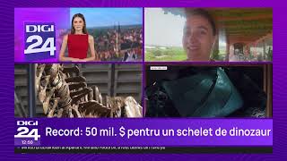 Cel mai scump dinozaur: Scheletul unui T-Rex a fost vândut cu 50 de milioane de dolari la New York