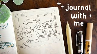 Illustrated Journal With Me: Choosing What to Draw + Adding Values | Point of View Diary Duo