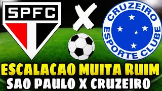 SÃO PAULO VEM COM ESCALAÇÃO MUITO RUIM PARA O CONFRONTO DIANTE DO CRUZEIRO