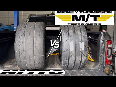 C8 drag radial comparison. Nitto vs Mickey Thompson