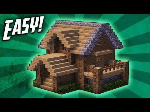 Minecraft: How To Build A Survival Starter House Tutorial (#4)