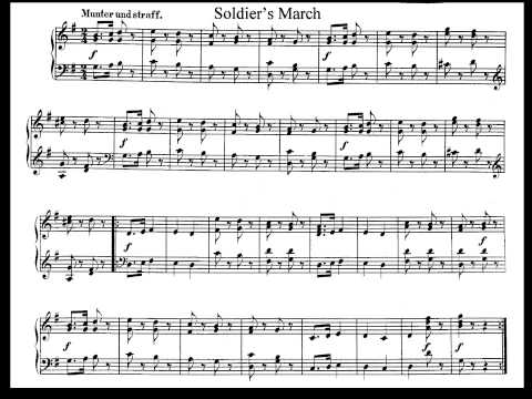 Schumann. Album for the Young Op. 68. 2-Soldier´s March. Partitura E Interpretación