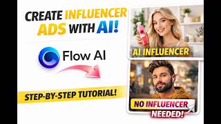 How to Create Influencer Ads Using Flow AI | Beginner Tutorial