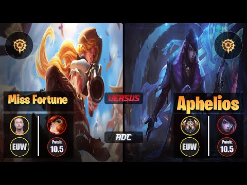 Rekkles MISS FORTUNE (ADC) [Press the Attack] VS APHELIOS - Challenger EUW Patch 10.5