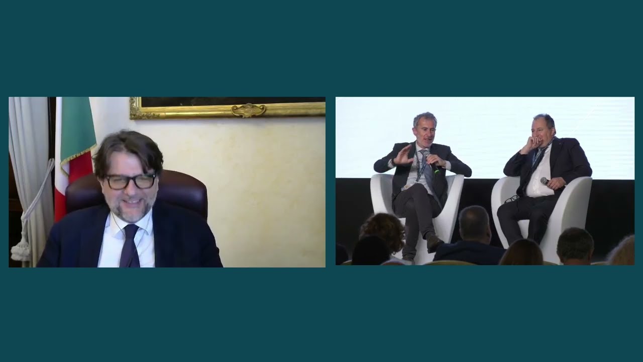Panel con l'On. Osnato, l'On. D’Attis e Furlan, segr. gen. Uilca | 8° Congresso Nazionale Uilca