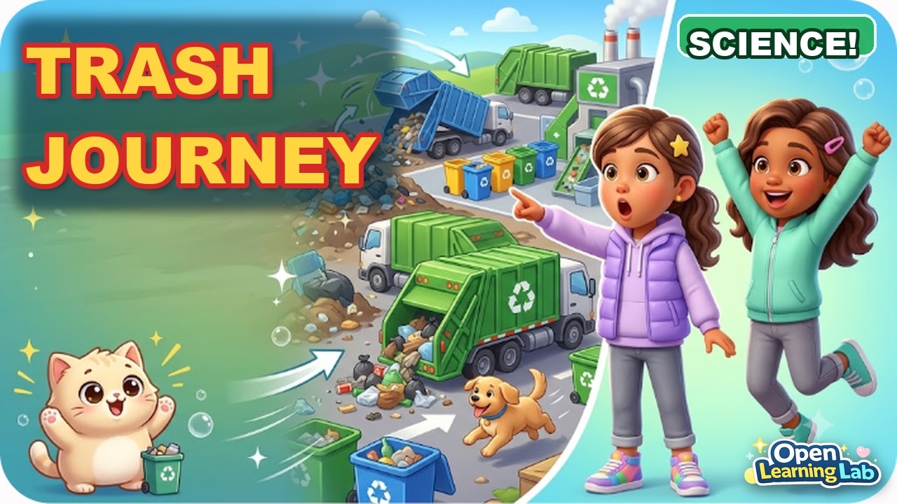 🗑️ Where Does Your Trash REALLY Go? | Recycling Explained for Kids