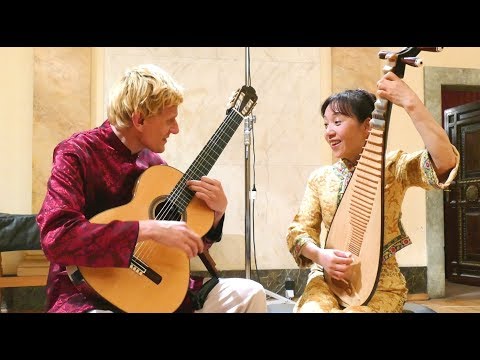 Marek PASIECZNY 'Sakura No Hana' Variations (feat. Lingling Yu) 琵琶 pipa and guitar 🔴