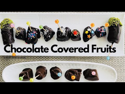 How to make chocolate covered fruits | Quick and Easy Party Recipe | Saru's Kitchen | Hindi