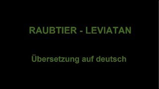 Raubtier - Leviatan (deutscher Untertitel)