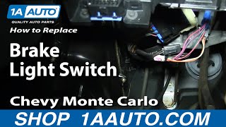 How to Replace Brake Light Switch 96-05 Chevy Monte Carlo