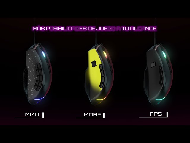 Energy Sistem Gaming Mouse ESG M5 Triforce Ratón Gaming RGB 10000 DPI video
