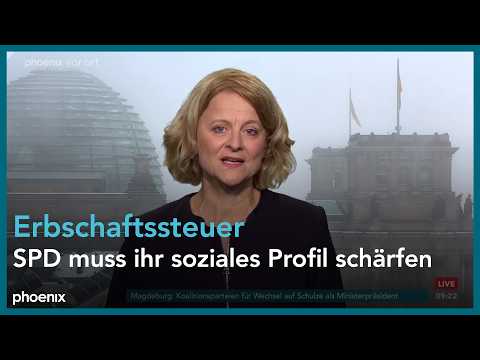phoenix nachgefragt mit Kristina Dunz u.a. zur Erbschaftssteuer am 13.01.26