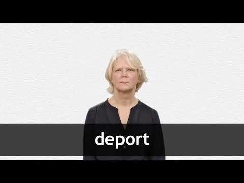 DEPORT definition and meaning Collins English Dictionary