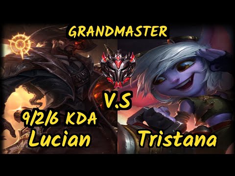 Innaxe (LUCIAN) vs TRISTANA - 9/2/6 KDA BOTTOM ADC GAMEPLAY - EUW Ranked GRANDMASTER