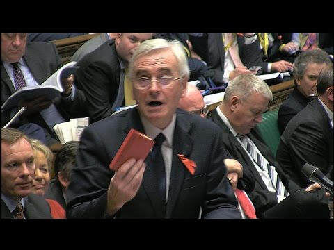 Spending Review: John McDonnell criticised for Chairman Mao 'stunt'