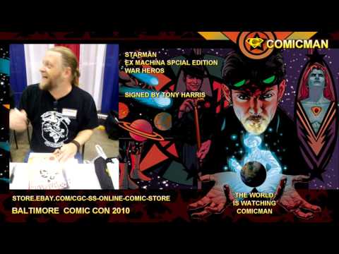 BALTIMORE COMIC CON STARMAN,EX MACHINA WAR HEROS T