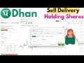 How To Sell Long Term Holding Shares In Dhan Dhan Web Trading Tutorial For Beginners
