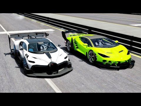 Lamborghini Centenario GTR Concept vs Bugatti Divo GTR Concept at Special Stage Route X (RTX 4090)