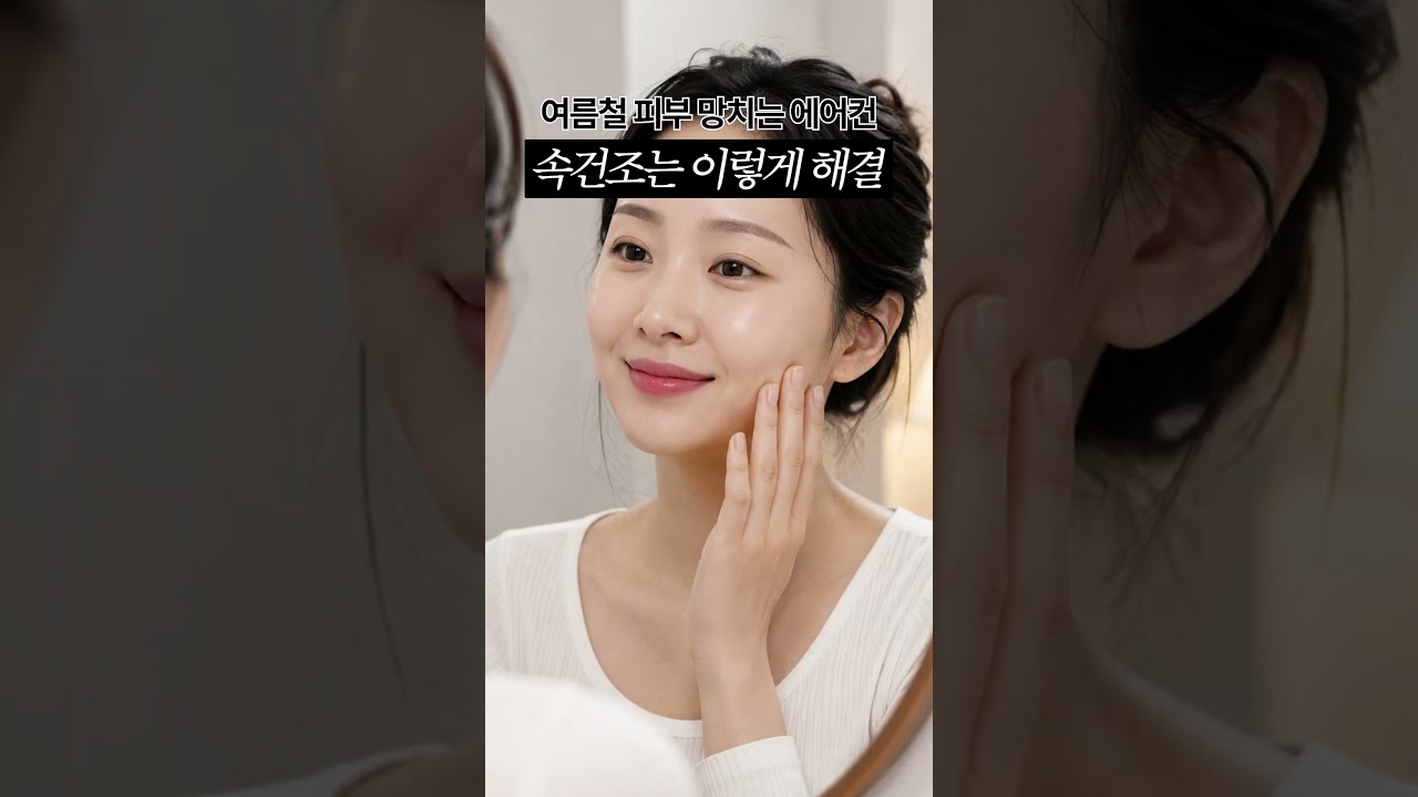 에어컨만 틀면 얼굴은 번들, 속은 당긴다? 여름철 속건조 해결법! #shorts
