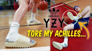 Playing Basketball in Kanye West's YEEZY Slides! | Can You Hoop in Yeezy Slides? (Comfiest Sandals!)