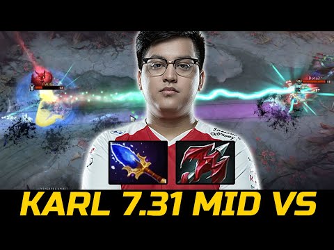 T1.KARL 7.31 MID VENGEFUL - DRAGON LANCE + AGHANIMS BUILD DOTA 2