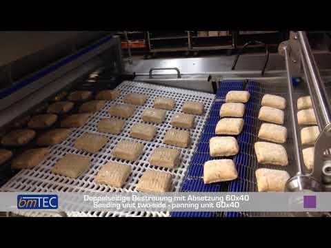 bmTEC - Doppelseitige Bestreuung  mit Absetzung - Seeding unit two-side & panning unit