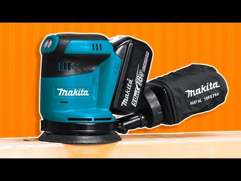 Makita DBO180Z Akumuliatorinis ekscentrinis šlifuoklis 18V, 125mm, Be akumuliatorių ir kroviklio! video