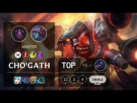 Cho'Gath Top vs Jax - KR Master Patch 10.22