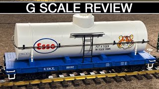 🔴 PIKO ESSO TANK CAR REVIEW | PIKO 38796 | G SCALE MODEL RAILROADING | LGB COMPATIBLE TRAINS
