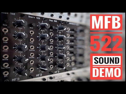 MFB Eurorack 522 Drum Set (Rare-Complete Set!) 2010 Black image 15