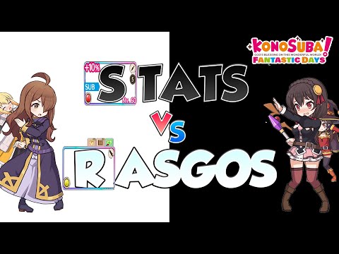 Konosuba Fantastic Days Global / "STATS VS RASGOS" ¿QUIÉN SERA EL VENCEDOR? / VIDEO PILOTO