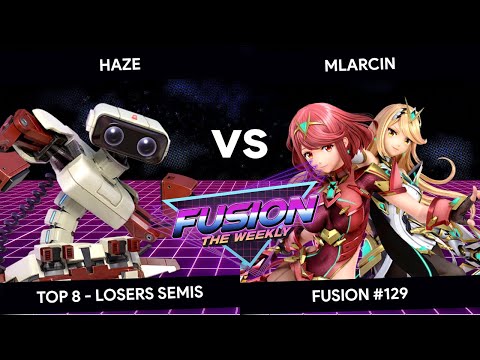 Fusion #129 - Haze (Diddy Kong) vs Mlarcin (Pyra & Mythra) - Top 8 - Losers Semis