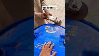 Oil drum cutting by Grinder #nofarmersnofood #haryana #zimindar #sirsa #kumhar #cutting #drum