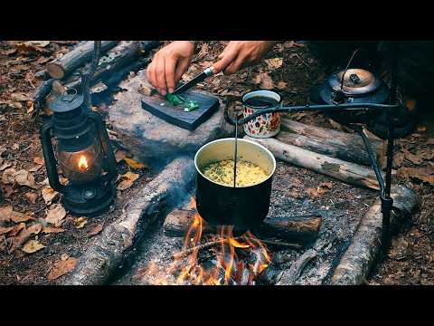 自然音と焚き火に浸る1泊2日。ひとりきりの山奥で癒しのソロキャンプ(ASMR)