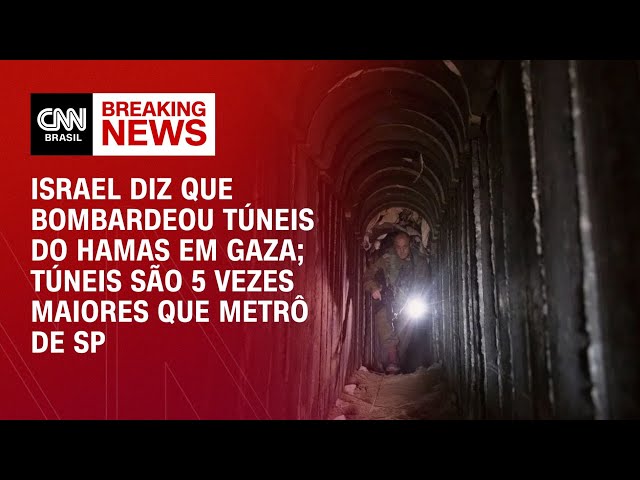 Israel diz que bombardeou túneis do Hamas; túneis são 5 vezes maiores que metrô de SP | NOVO DIA