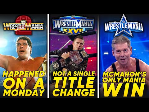 One Unique Thing About EVERY WWE WrestleMania