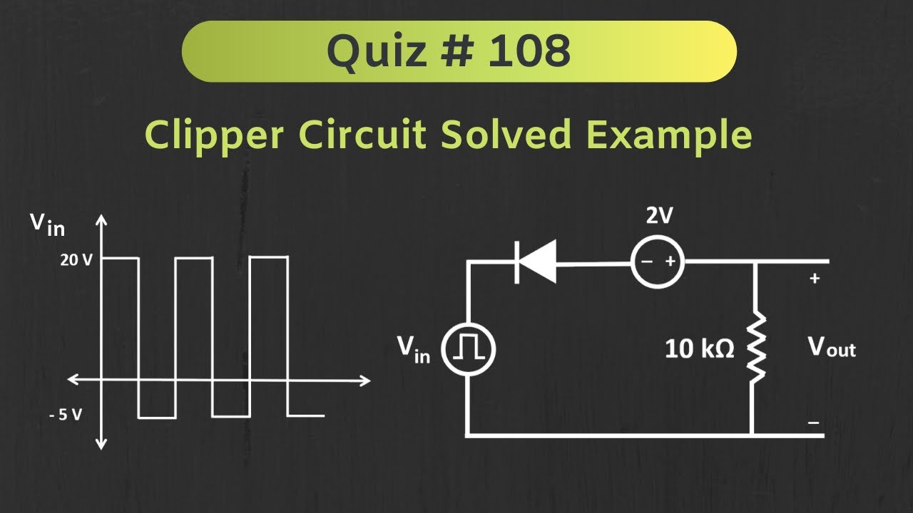 Clipper Circuit Solved Example | Quiz # 108
