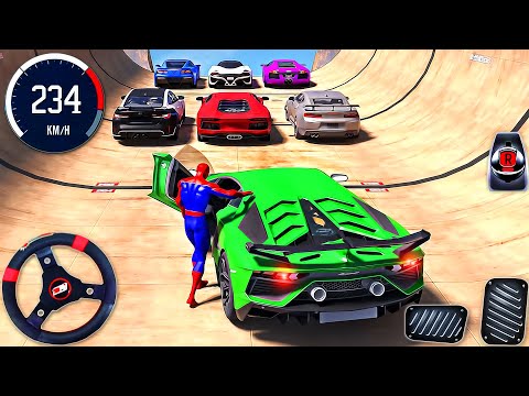 Superhero Car Stunts Mega Ramp Racing - Impossible GT Car Driving Tracks 3D - Android GamePlay #4
