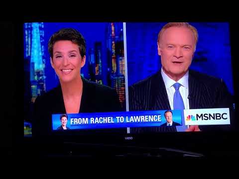 Fun crossover moments Rachel Maddow & Lawrence O’Donnell 12.22.2017