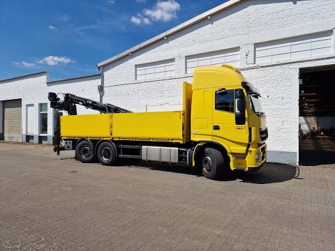 IVECO-MAGIRUS - Stralis AS 260 SY /6x2/4, Kran Hiab 166 K-2, 10,8m-1.560kg, Lenk-Liftachse
