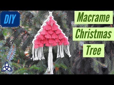 DIY Macrame Christmas Tree Decoration EASY Christmas Crafts