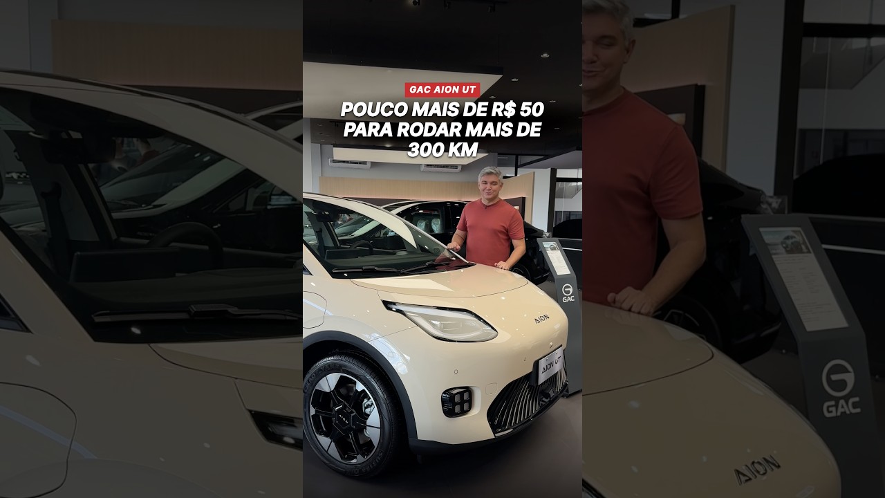 🚙🔌⚡️ Pouco mais de R$ 50,00 para rodar mais de 300 km. Vamos falar sobre o GAC AION UT