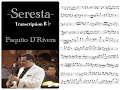 Seresta(Transcription B flat)solo part music sheet - Paquito D'Rivera パキート・デリベラ(セレスタ）楽譜