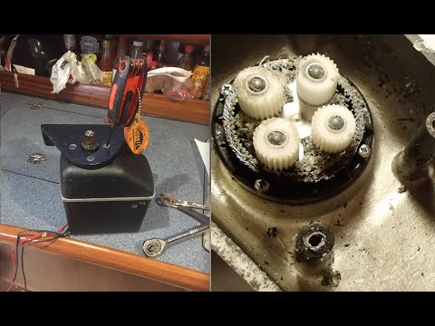 Fixing a Sailboat Autopilot - Raymarine Rotary Drive Type 2 Autohelm (gear replacement)