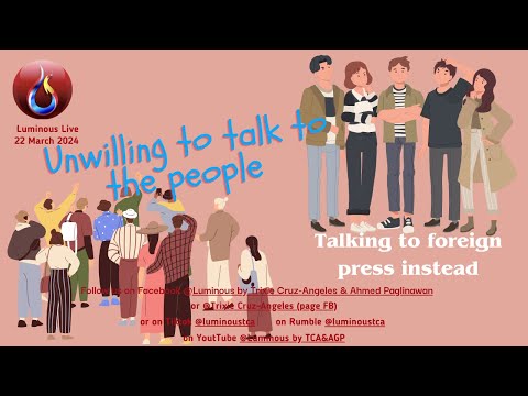 Unwiling to talk to the people