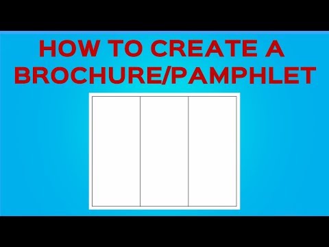 How to Create a Brochure/Pamphlet on Google Docs