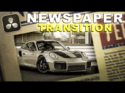 NEWSPAPER Transition - DaVinci Resolve 19
