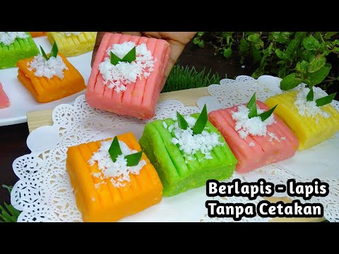 Getuk Lindri Belapis - lapis Tanpa cetakan atau gilingan || Resep Getuk Lindri tanpa Alat